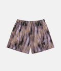 Short de sport 4Handle Brush Fade avec motif texturé à effet de coups de pinceau verticaux violet, beige et noir, et logo 4Handle sur la jambe droite.