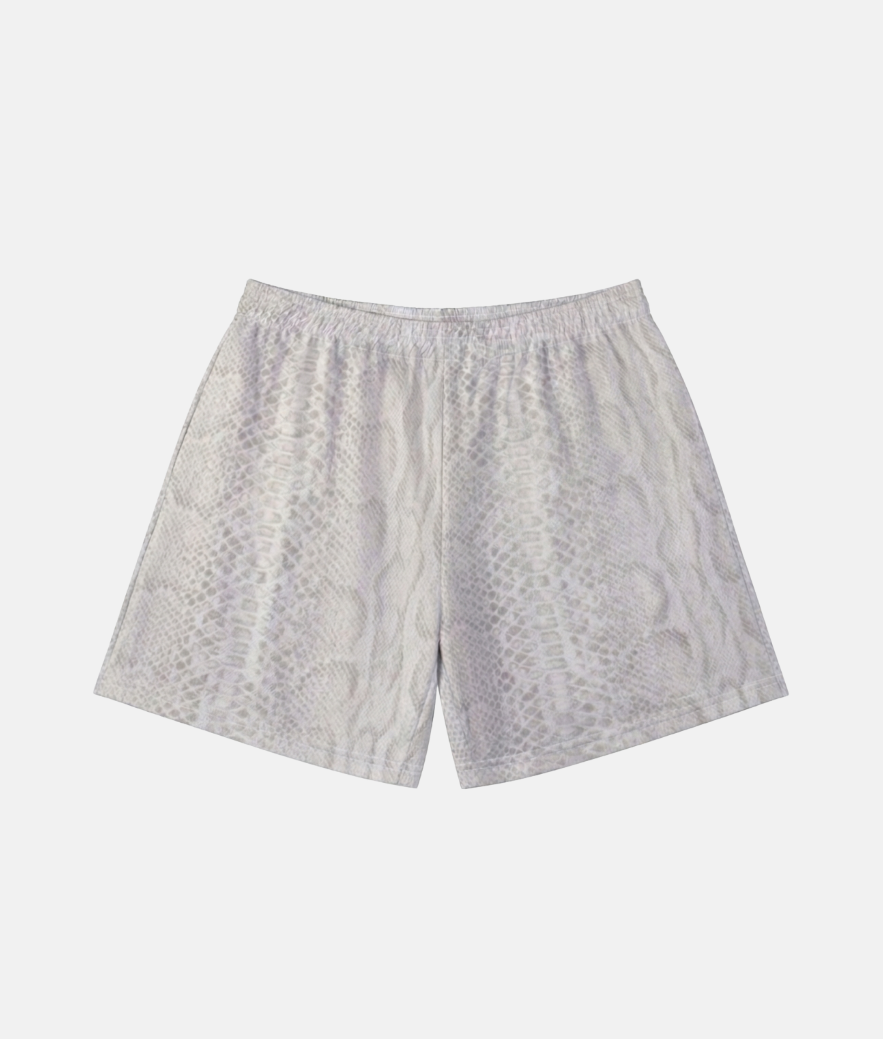 Vue arrière du short de sport 4Handle Diamond Skin, montrant la continuité du motif écaille de serpent gris et noir sur tout le vêtement.
