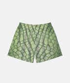 Vue arrière du short de sport 4Handle Low Grinch, mettant en valeur la continuité du motif reptile vert sur tout le vêtement.