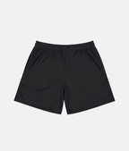Vue arrière du short de sport noir 4Handle, coupe épurée et minimaliste entièrement noire.