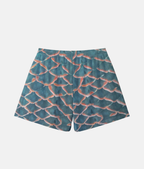 Vue arrière du short de sport 4Handle Touch Reptilia, mettant en valeur le design continu d'écailles de serpent texturées.
