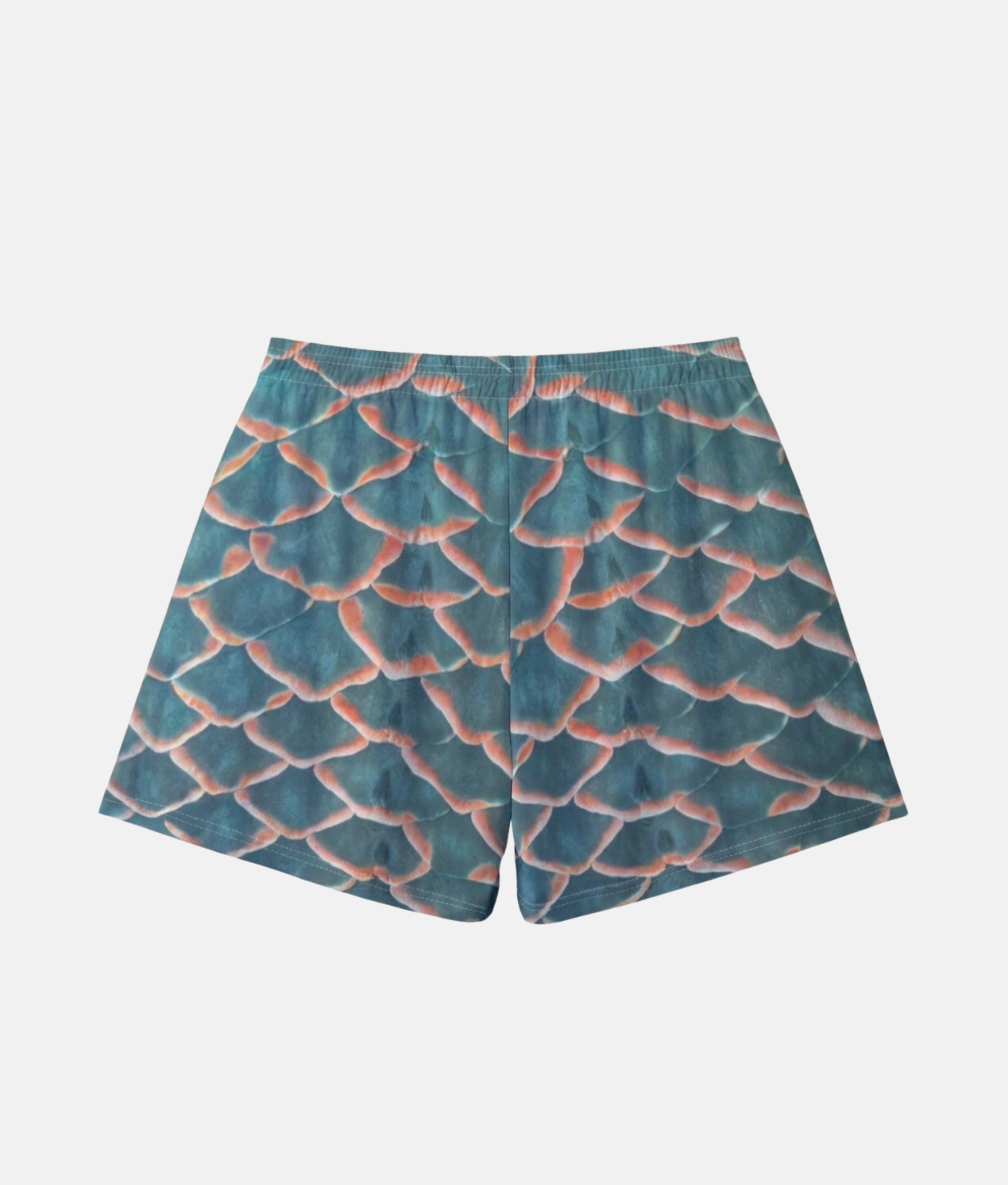 Vue arrière du short de sport 4Handle Touch Reptilia, mettant en valeur le design continu d'écailles de serpent texturées.